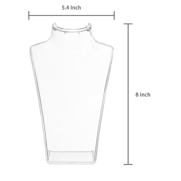 Acrylic jewelry display set approx 8 inches each for necklaces and earri… - Picture 4 of 5